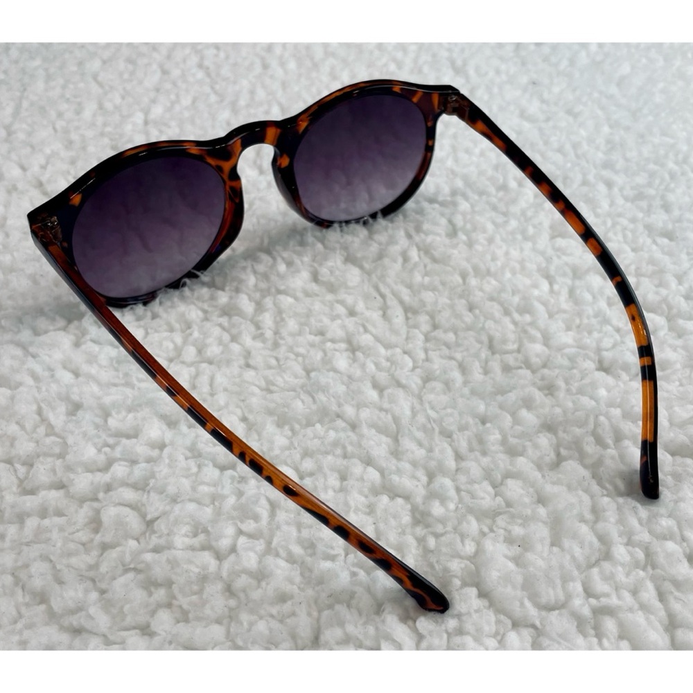 Tortoise Shell Sunglasses with Purple Lenses - Picture 6 of 16